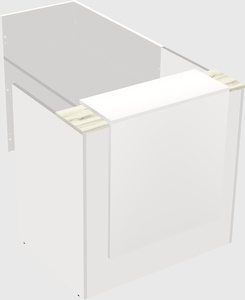 L-shaped modular reception