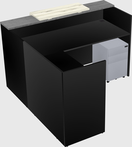 L-shaped modular reception