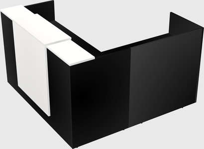 L-shaped modular reception
