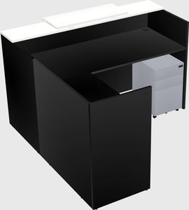 L-shaped modular reception