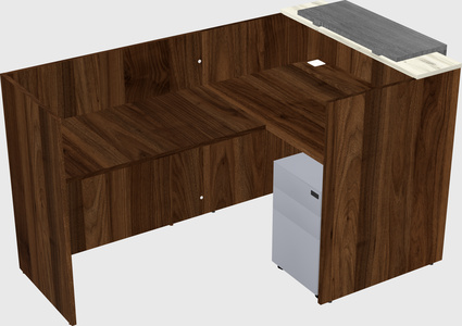 L-shaped modular reception