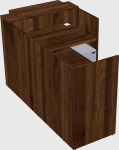 L-shaped modular reception