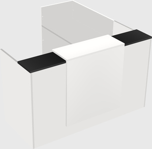 L-shaped modular reception