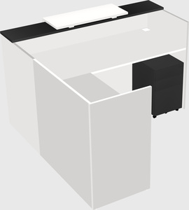 L-shaped modular reception