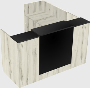 L-shaped modular reception
