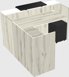 Recepción modular en forma de l