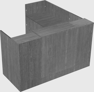 L-shaped modular reception