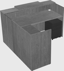 L-shaped modular reception