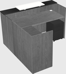 L-shaped modular reception