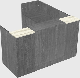 L-shaped modular reception
