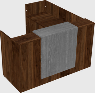 L-shaped modular reception
