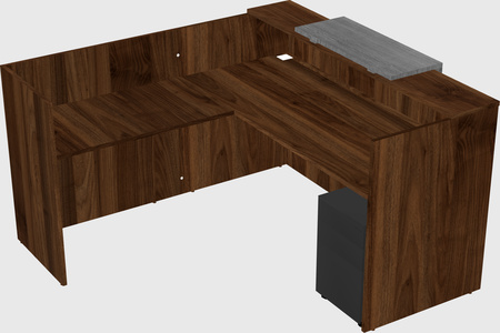 L-shaped modular reception