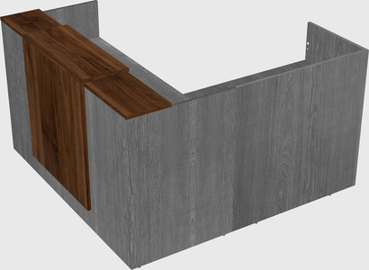 L-shaped modular reception