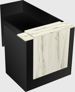 L-shaped modular reception
