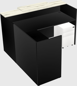 L-shaped modular reception