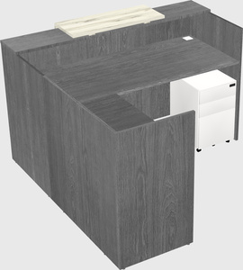 L-shaped modular reception