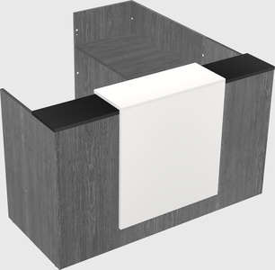 L-shaped modular reception