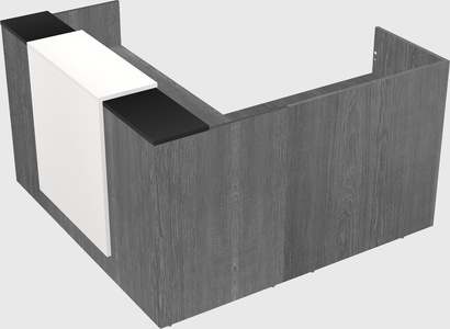 L-shaped modular reception