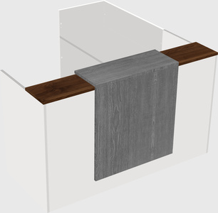 L-shaped modular reception