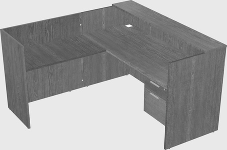 L-shaped modular reception