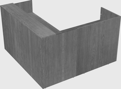 L-shaped modular reception