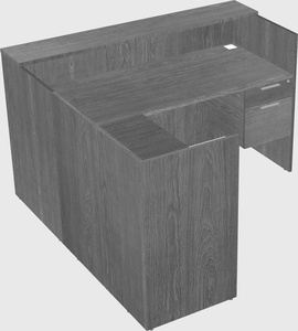 L-shaped modular reception