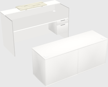 Modular reception desk