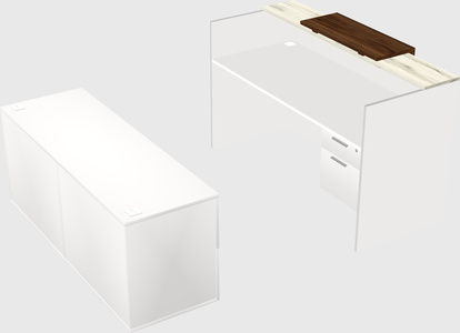 Modular reception desk