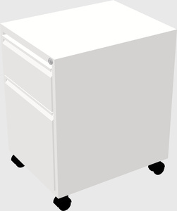 Box/file mobile pedestal