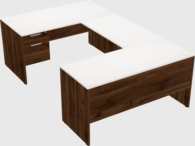U-shaped desk