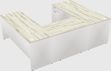 U-shaped desk