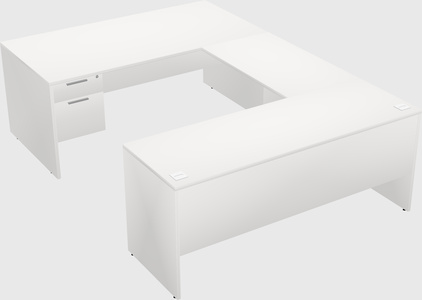 U-shaped desk