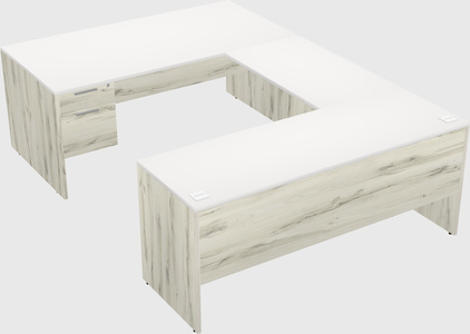 U-shaped desk