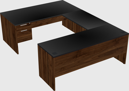 U-shaped desk