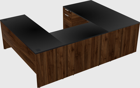 U-shaped desk