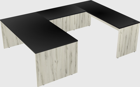 U-shaped desk