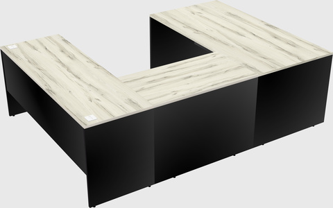 U-shaped desk