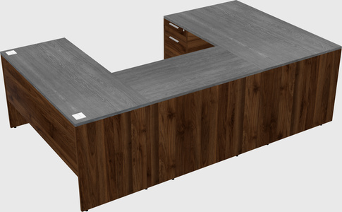 U-shaped desk