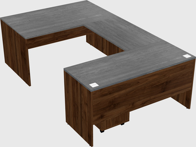 U-shaped desk