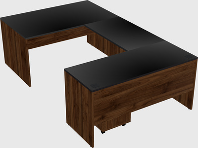 U-shaped desk