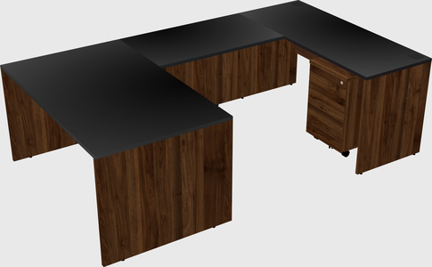 U-shaped desk