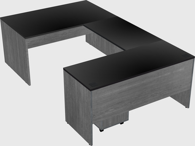 U-shaped desk