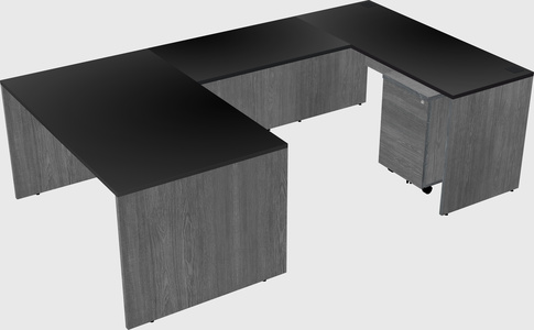U-shaped desk