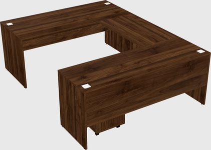 U-shaped desk
