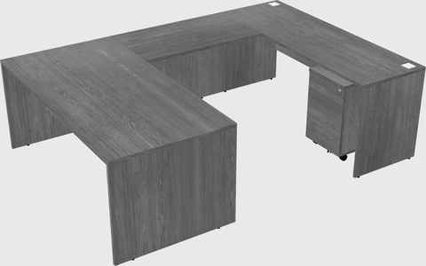 U-shaped desk