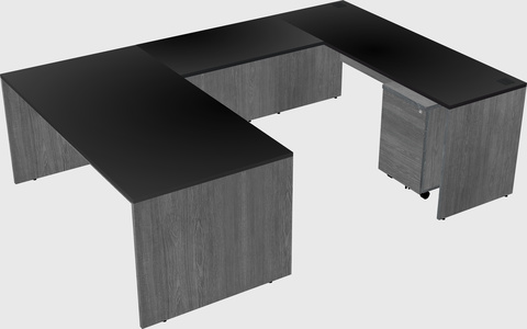 U-shaped desk