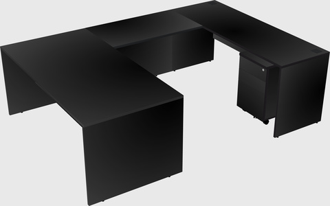 U-shaped desk