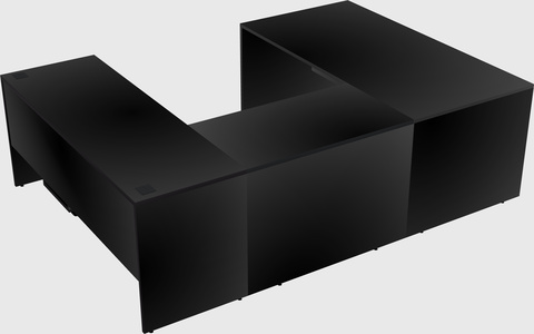 U-shaped desk