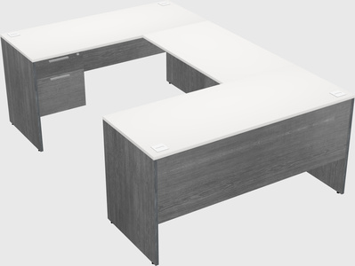 U-shaped desk