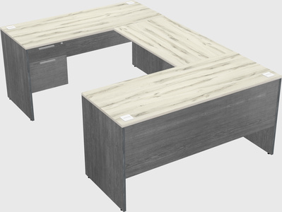 U-shaped desk